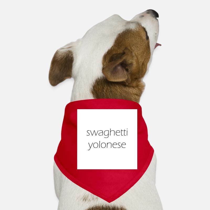 Swaghetti Yolonese! Weiß Karo Geschenk Idee Hunde-Bandana