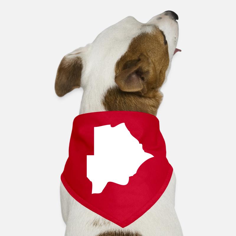 Drapeau de la carte du Botswana Bandana pour chien