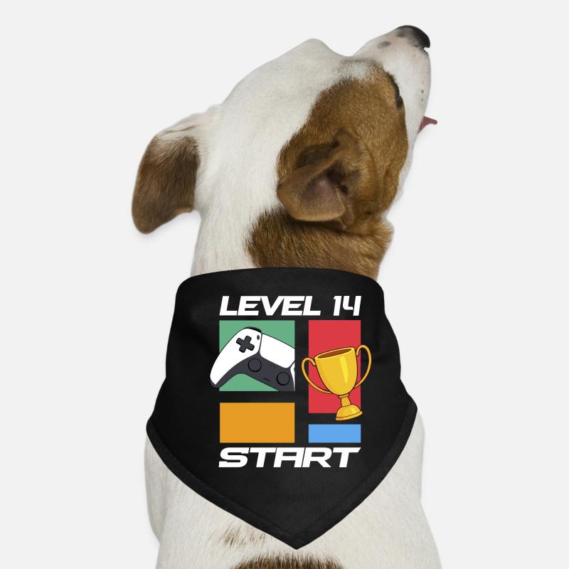 Niveau 14 Début du jeu Victoire 14e anniversaire Bandana pour chien