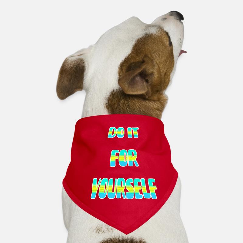 Fais-le point. - Bandana pour chien - rouge