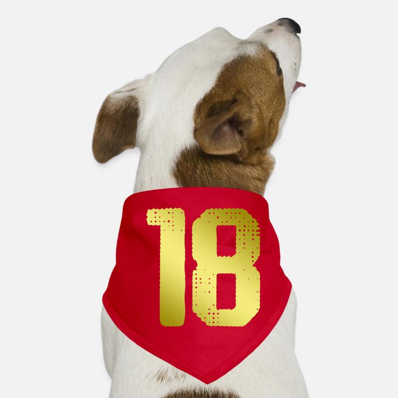 18 Number jersey Dog Bandana