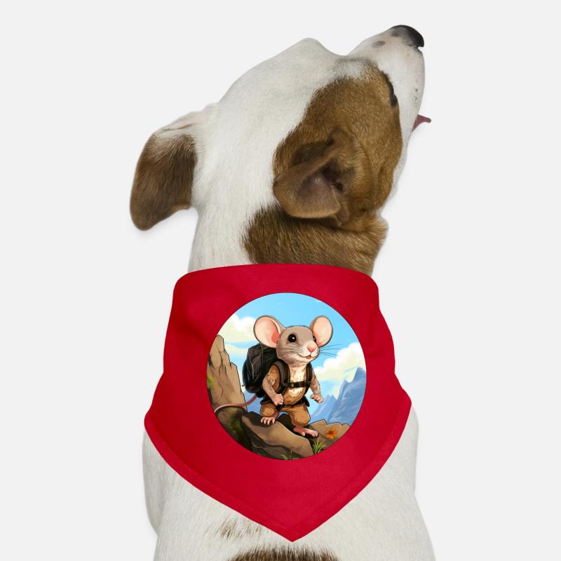 Maus Wandern / Bergsteiger Mäuse Hunde-Bandana