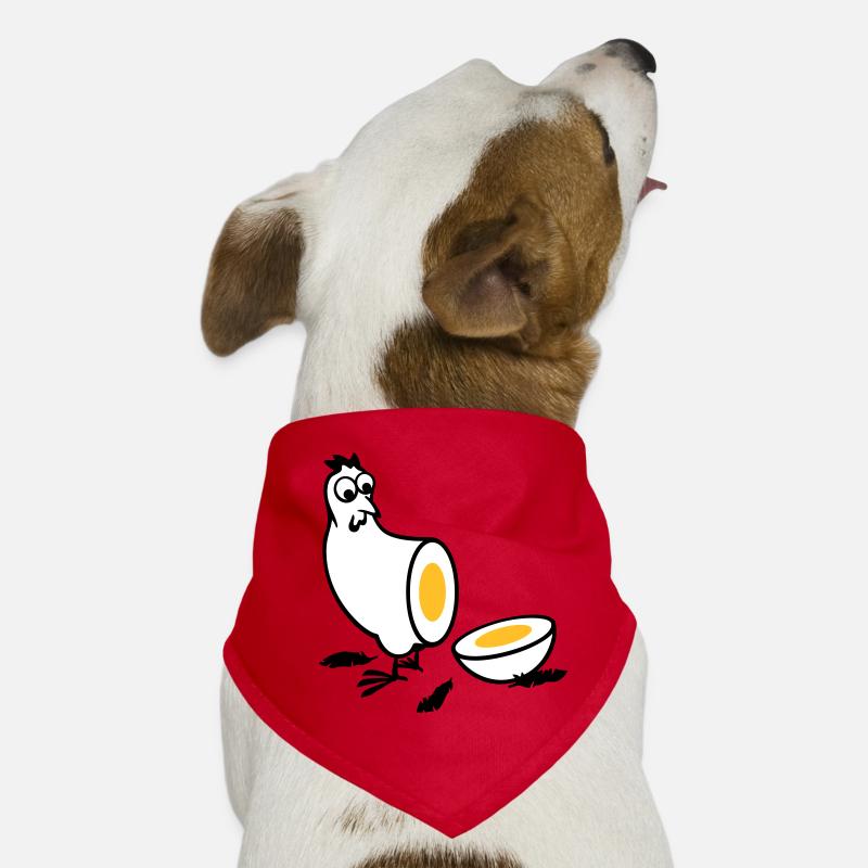 Huhn oder Ei Hunde-Bandana
