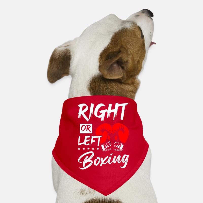 Right or Left Boxing Dog Bandana