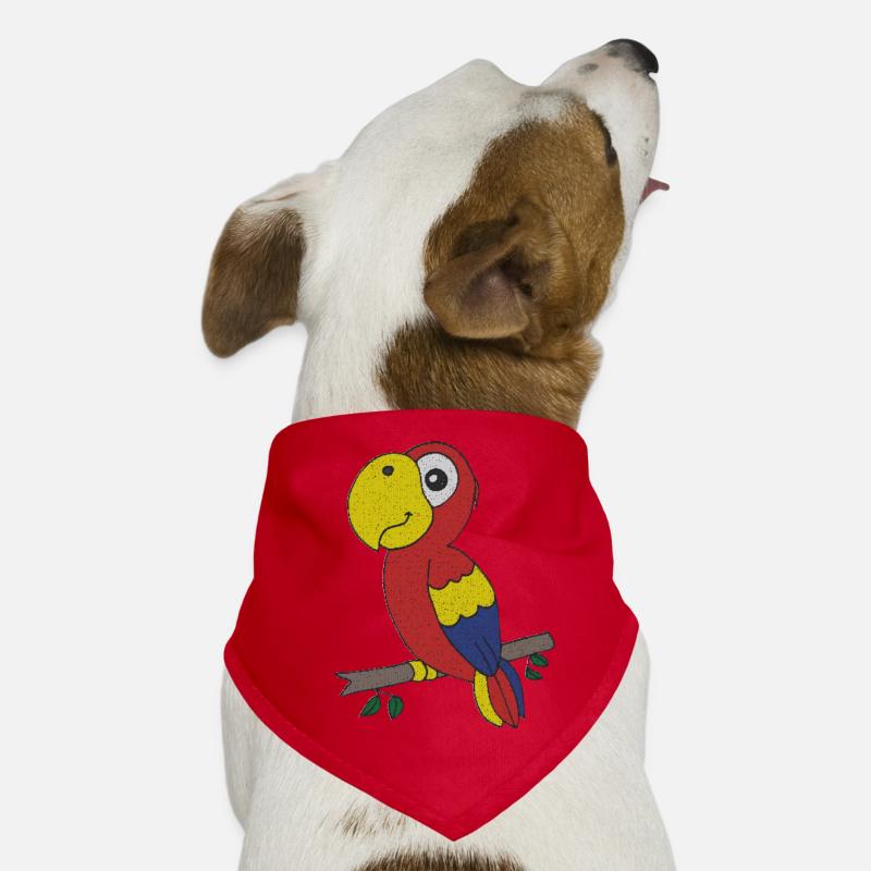 Parrot Fabric Fabric Dog Bandana