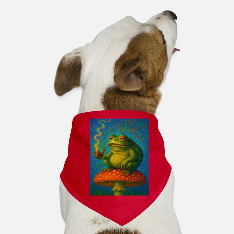 Smoking Toad Dog Bandana