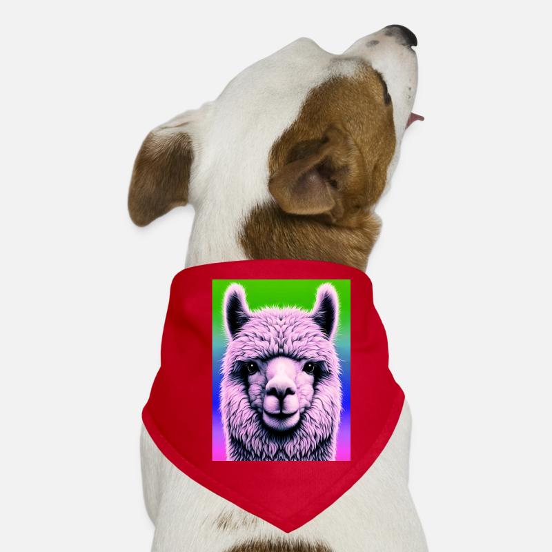 Alpaka Hunde-Bandana