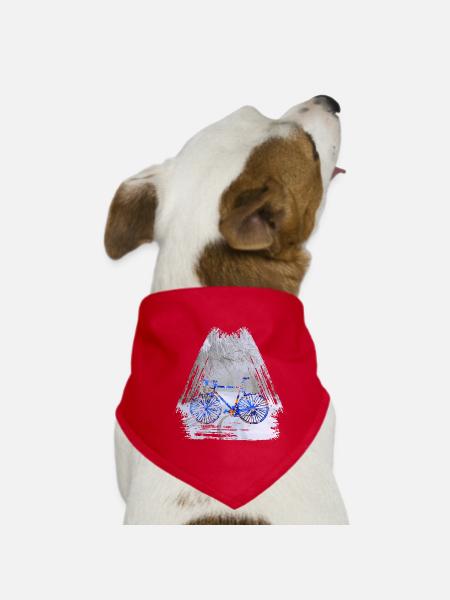 fahrrad winter e 112 - Hunde-Bandana - Rot - Vorne