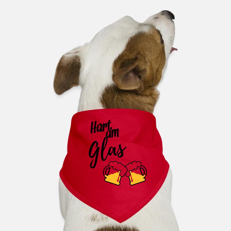 Hart am Glas Hunde-Bandana