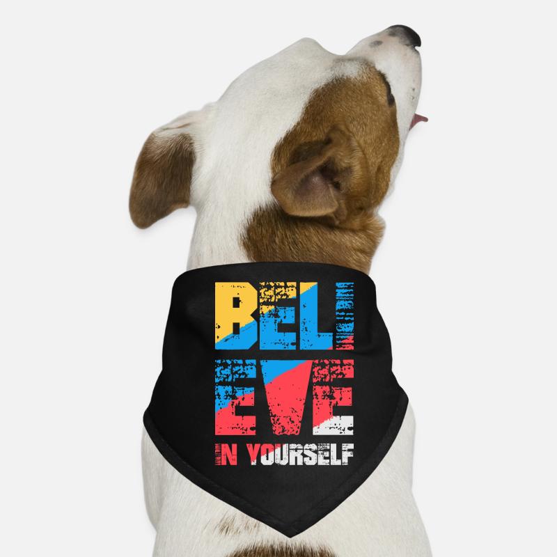 Glaube an dich selbst Hunde-Bandana