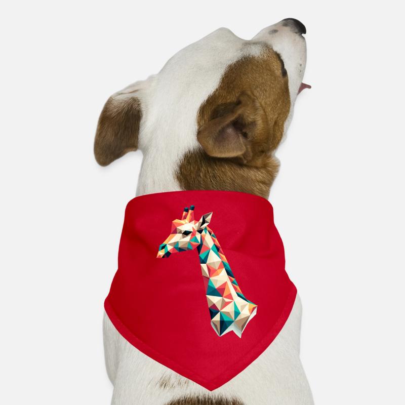 Giraffe // giraffe Hunde-Bandana