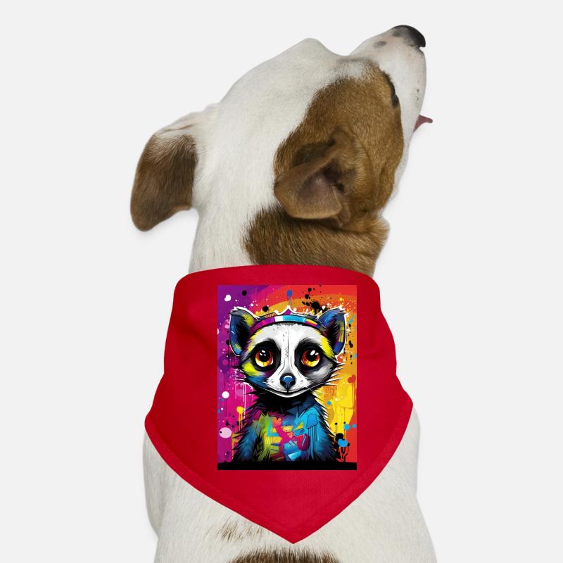 [MB] Verliebtes Erdmännchen: Farbenfrohe Zuneigung Hunde-Bandana