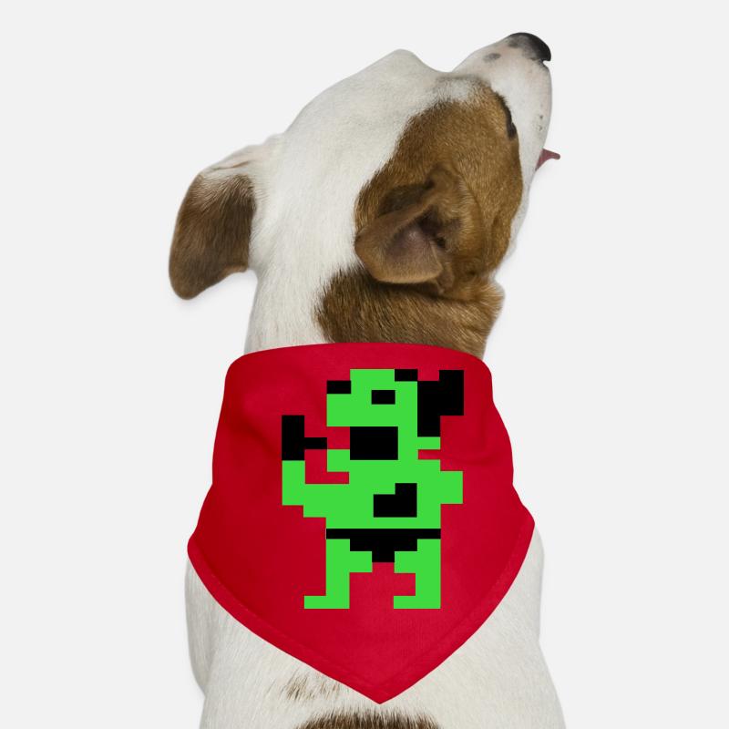 Der dicke Grüne (Pix) Hunde-Bandana