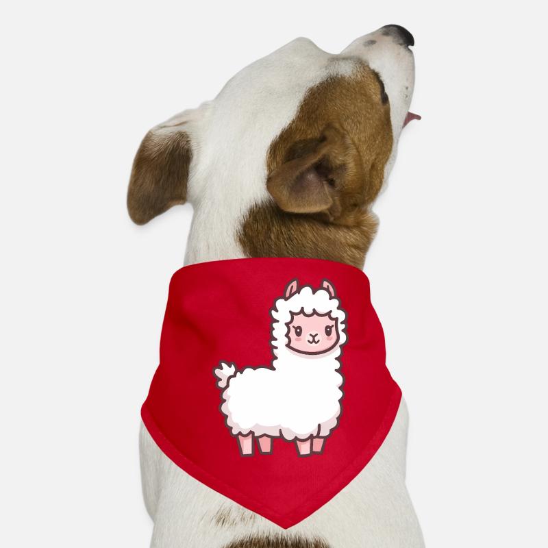 Dessin animé mignon de lama Bandana pour chien