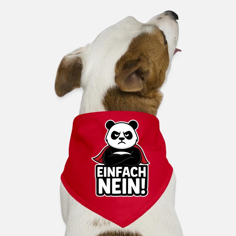 Panda Superheld: Einfach Nein Hunde-Bandana