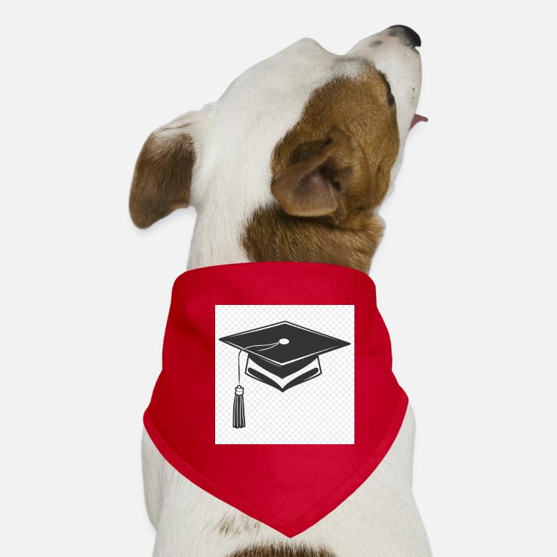 Abschlusskappe Icon - Hunde-Bandana - Rot