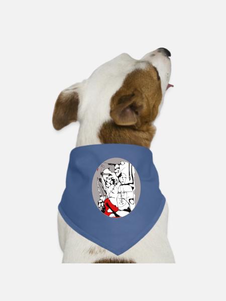 Freedom of interpretation 3 - Dog Bandana - red - Front