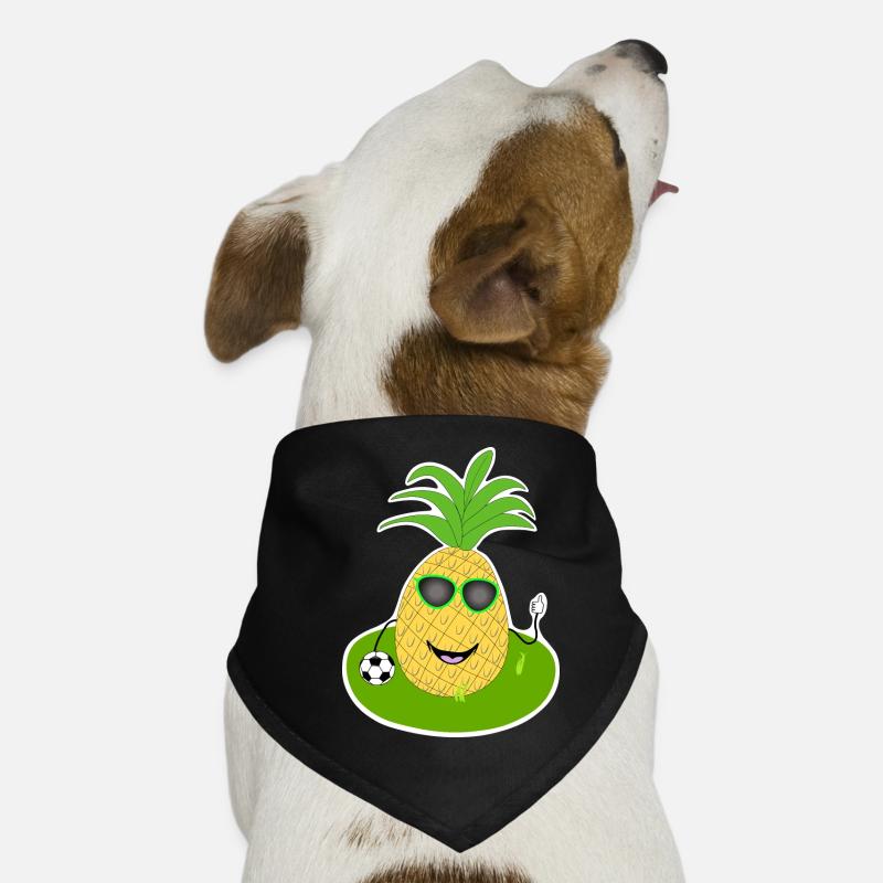 Soccer Pineapple Dog Bandana