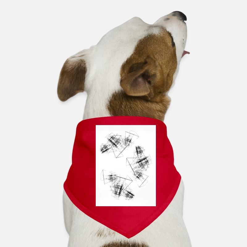 Abstrakte Würfel Hunde-Bandana