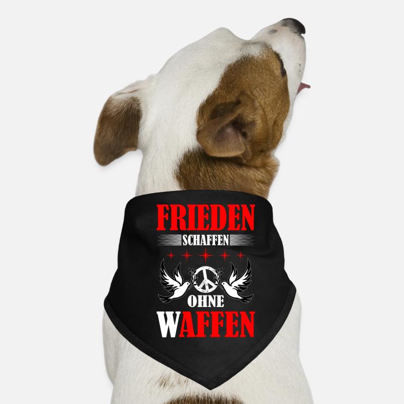 Frieden schaffen Hunde-Bandana
