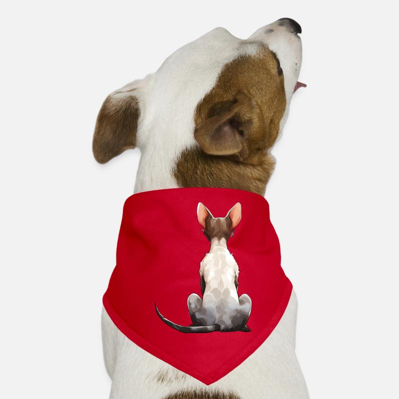 Cornish Rex Katze - Hunde-Bandana - Rot