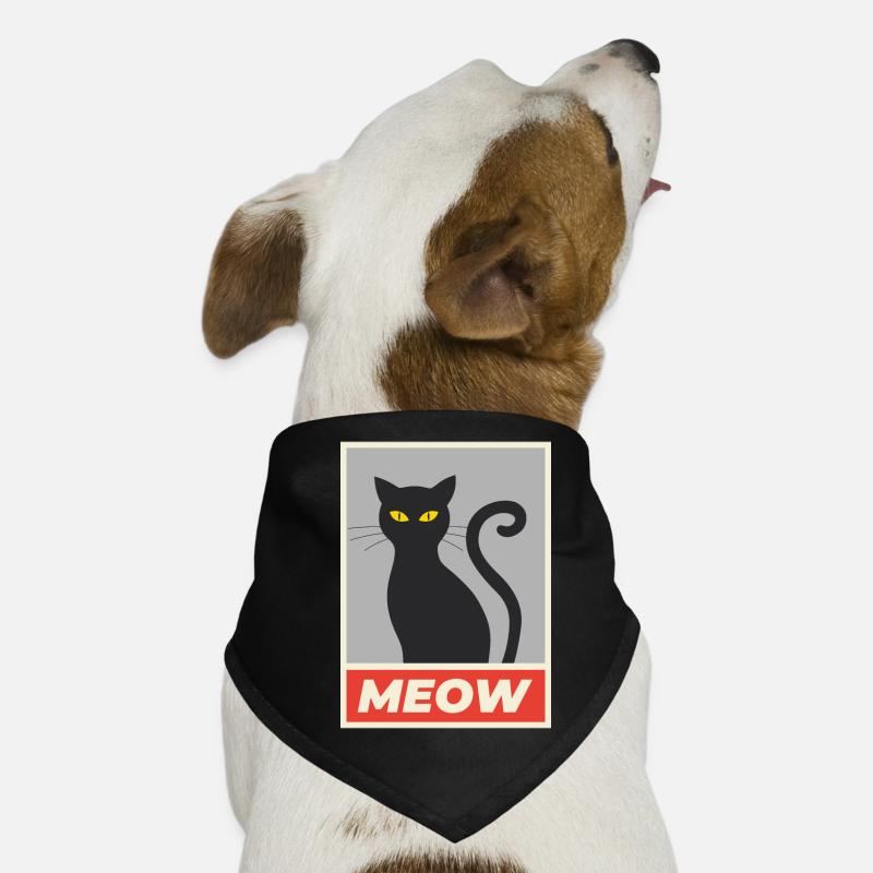 Meow Katze simple Hunde-Bandana