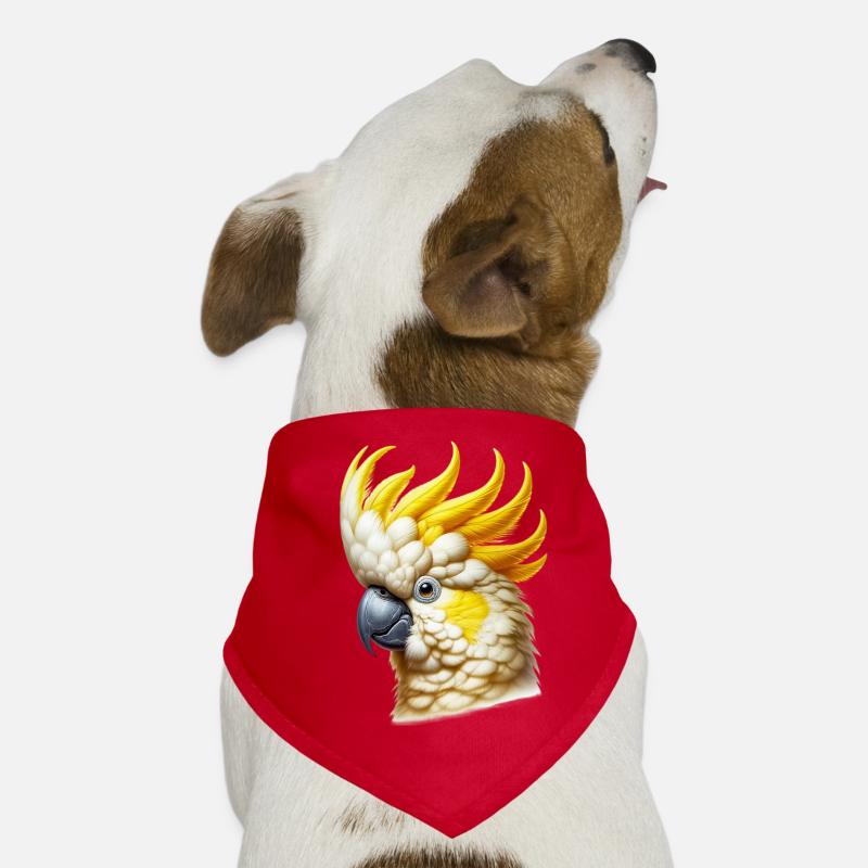 Perroquet cacatoès Bandana pour chien