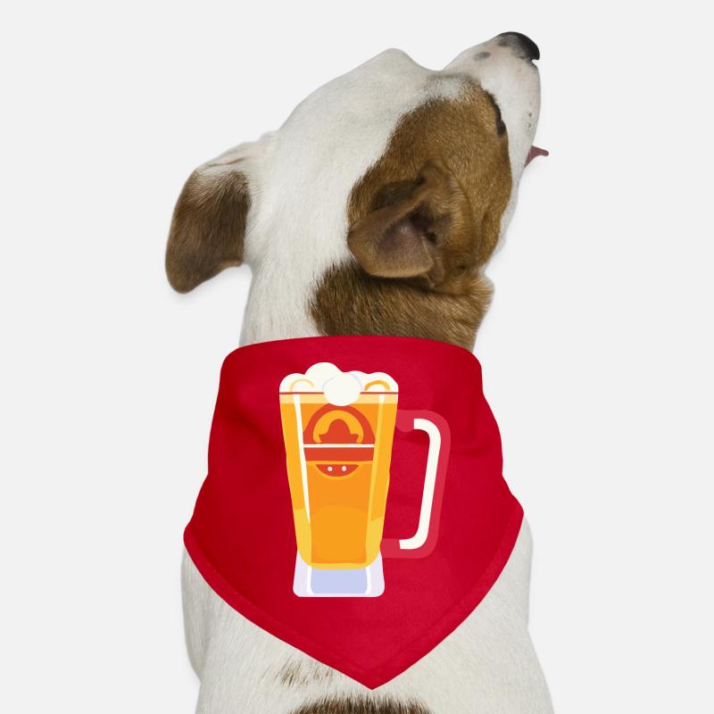 Bier Flsche Krug Saufen Junggesellenabschied 4 Hunde-Bandana