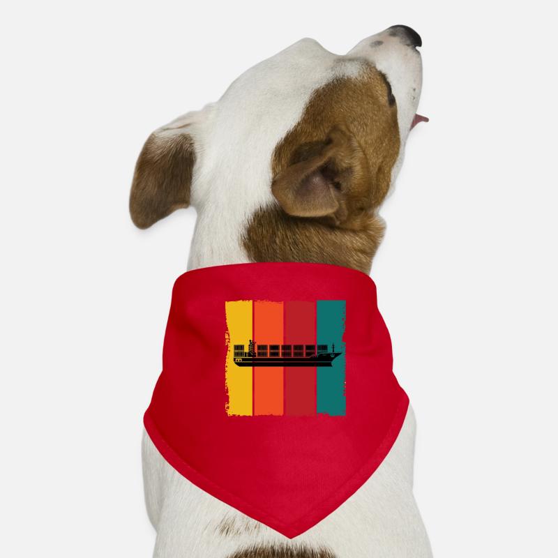 Containerschiff Hunde-Bandana