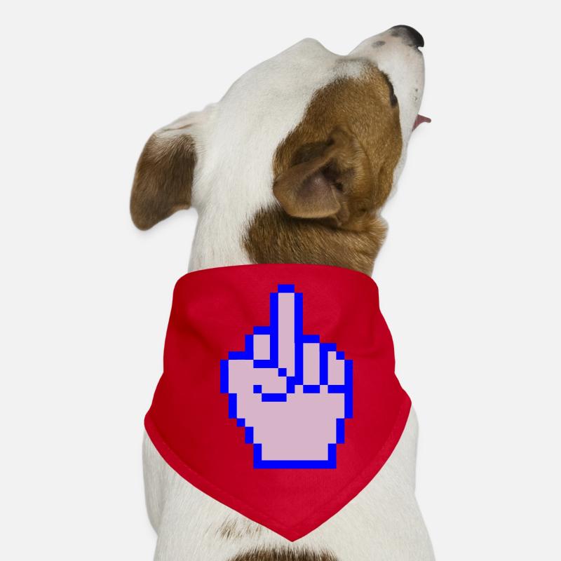 mittelfinger pixel Hunde-Bandana