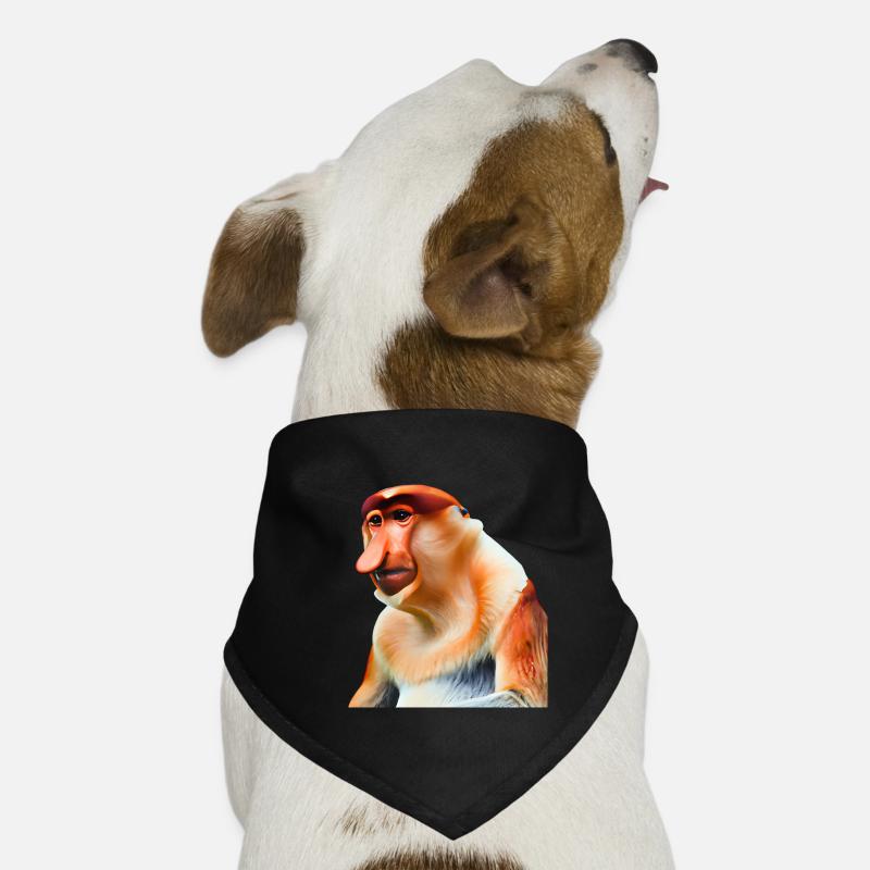 Der exotische Nasenaffe Hunde-Bandana
