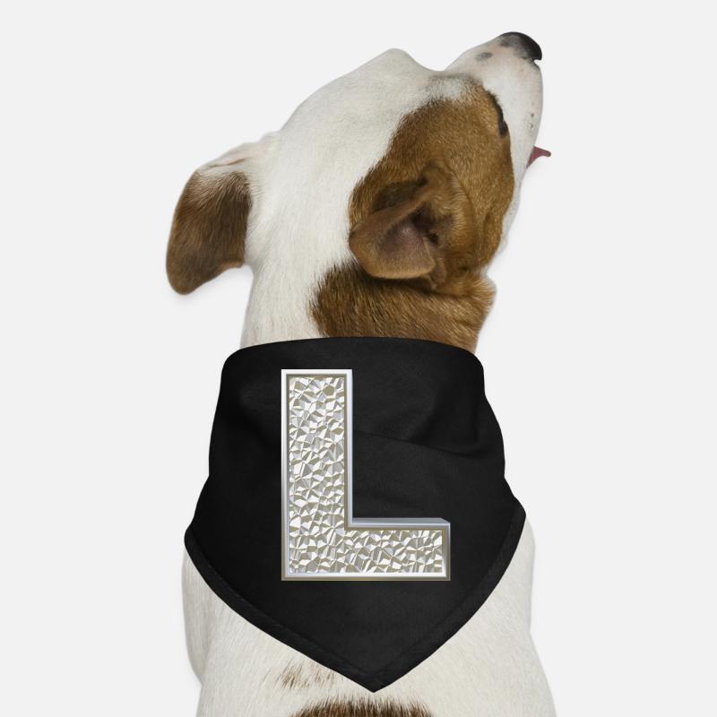 L, letter, initial, monogram, Hunde-Bandana