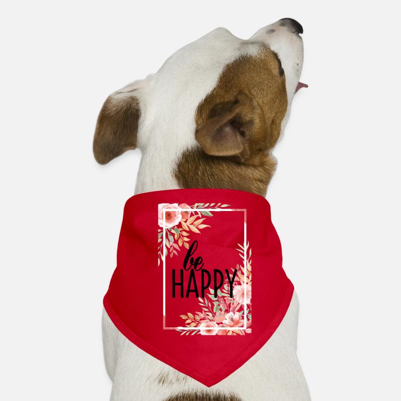 BE HAPPY Hunde-Bandana