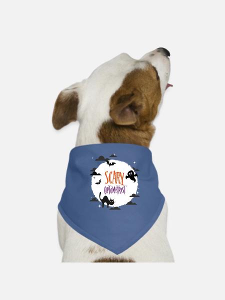 Scary Optometrist - Dog Bandana - red - Front