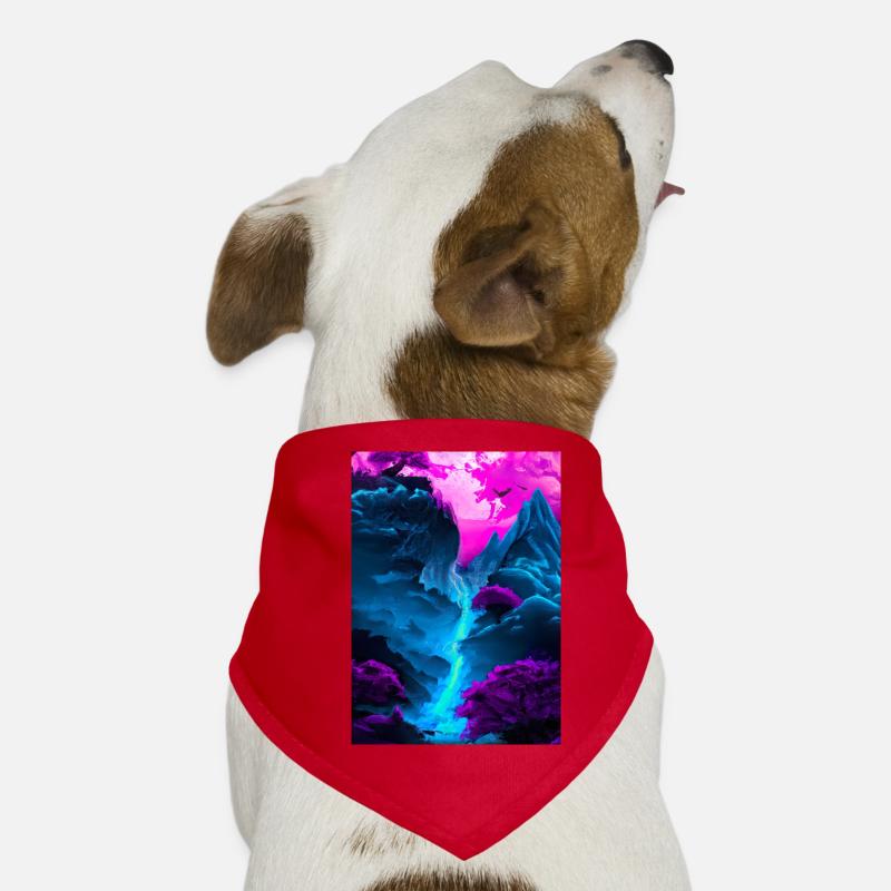 Mystischer Wasserfall Hunde-Bandana