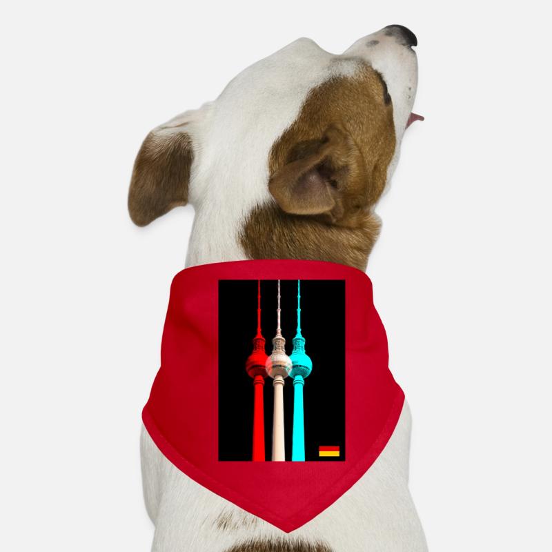 Tour de télévision de Berlin Bandana pour chien