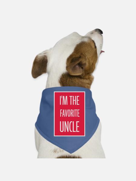 im the favorite uncle - Hunde-Bandana - Rot - Vorne