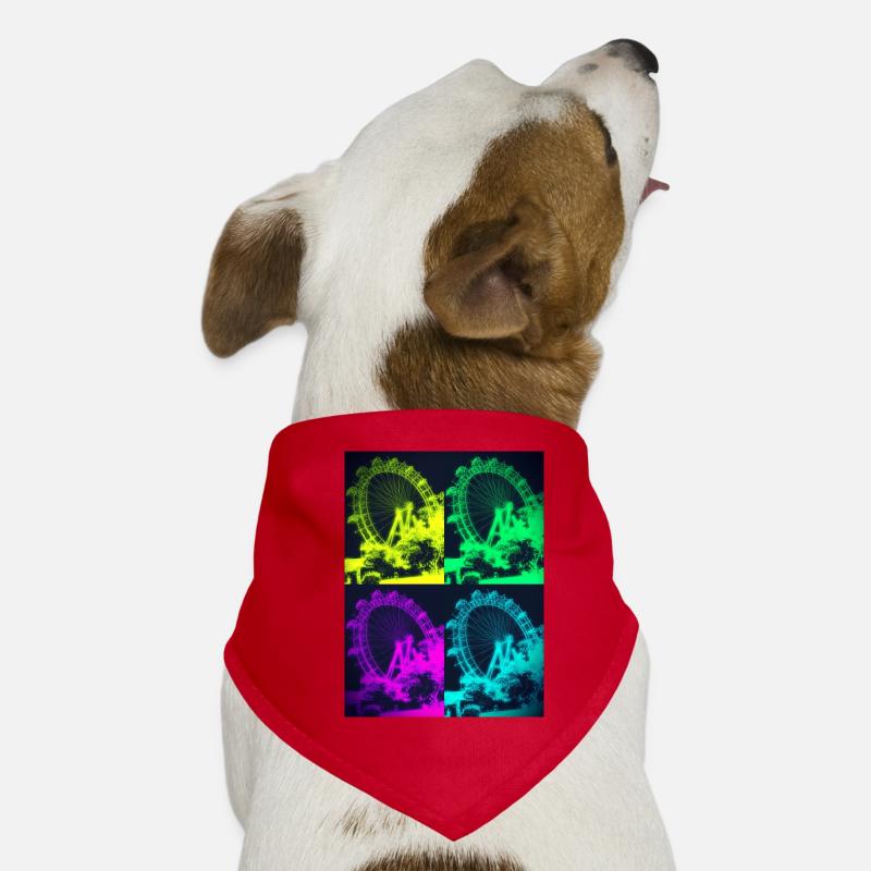 4 x Grande Roue Vienne Artfunkle Style Bandana pour chien