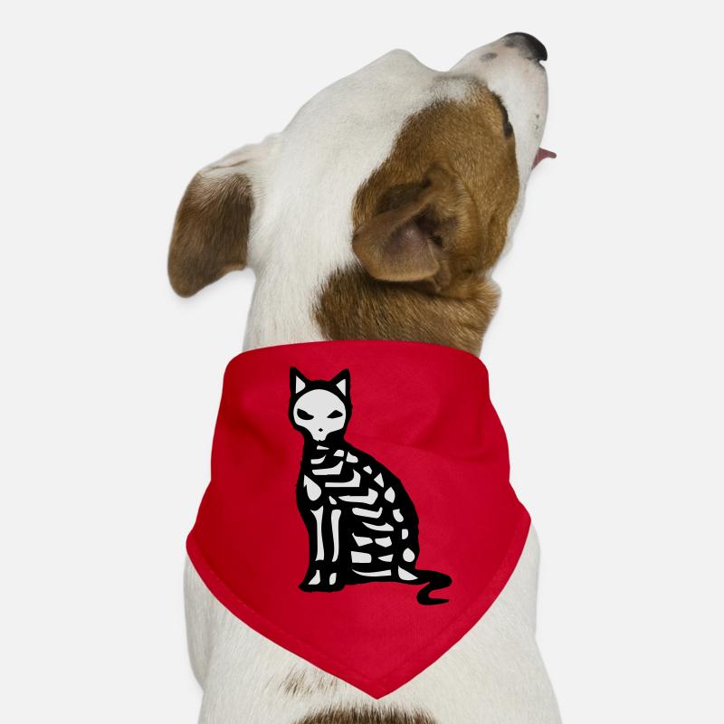 Skelett und Knochen einer Katze Hunde-Bandana