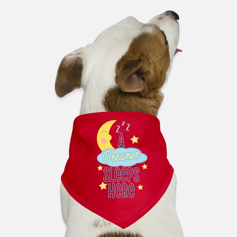 Schlafender Träumer Astronaut Design Hunde-Bandana