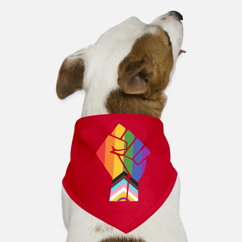 Pride Fist Pride Progress Design für Equality Hunde-Bandana