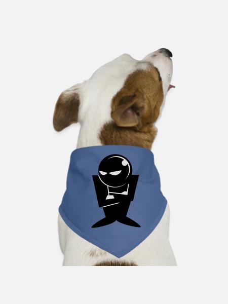 Mürrisch - Hunde-Bandana - Rot - Vorne