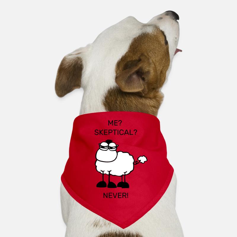Skeptical sheep Dog Bandana