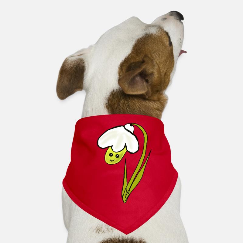 Perce-neige à fleurs printanières Bandana pour chien