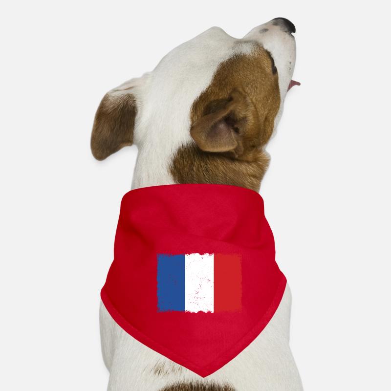 France Grunge flag Dog Bandana