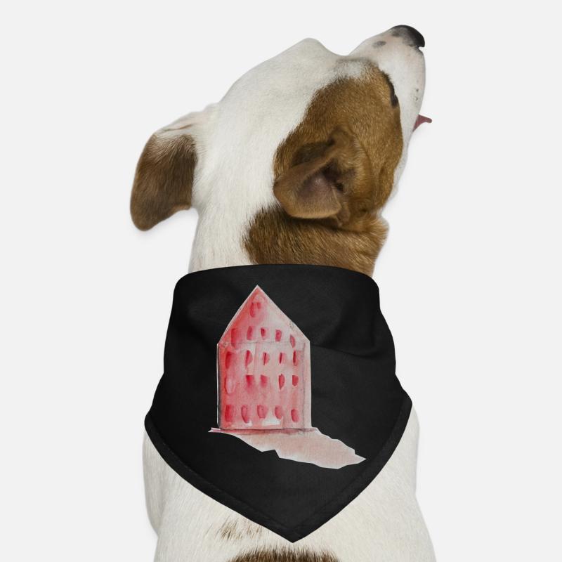 Ein rotes Haus - Hausmann sein :) Hunde-Bandana