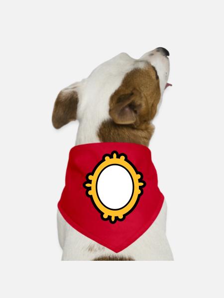 Spiegel - Hunde-Bandana - Rot - Vorne