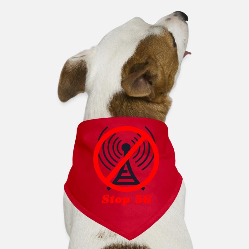 Gefährliche 5G Strahlung stoppen! Hunde-Bandana