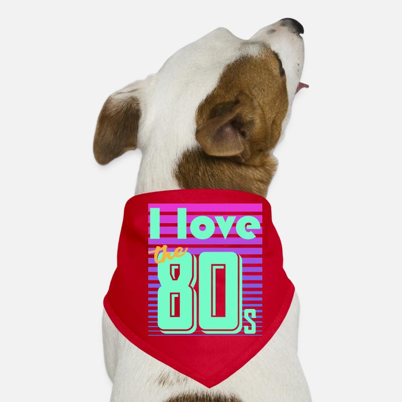 neon retro Dog Bandana