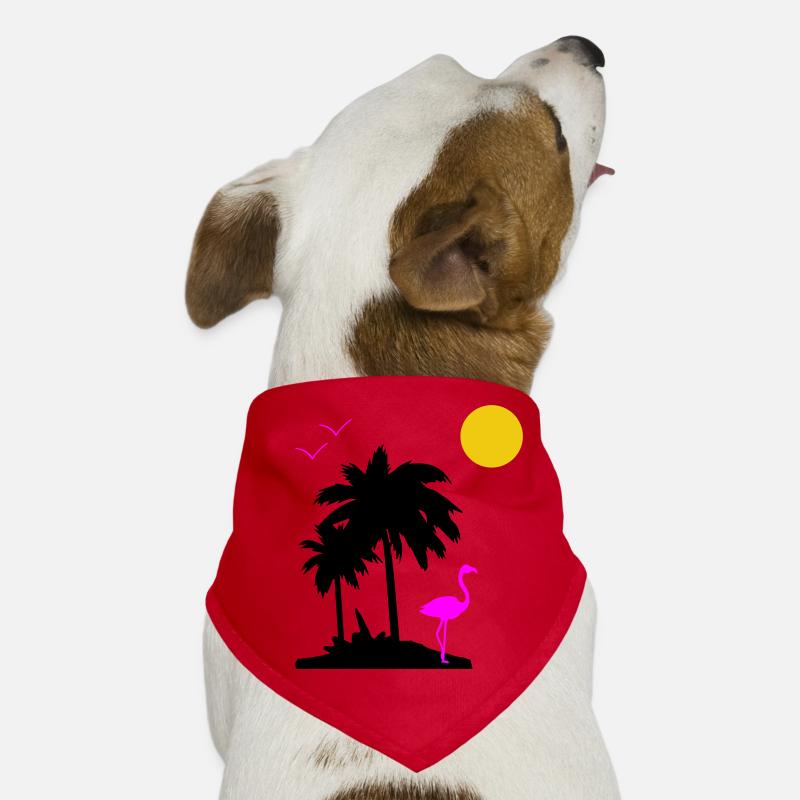 Palmen Paradise Hunde-Bandana